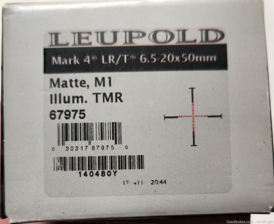 Leupold Mark 4 LR/T 6.5-20x50mm M1 Illuminated Reticle Tactical Rifle Scope-img-1