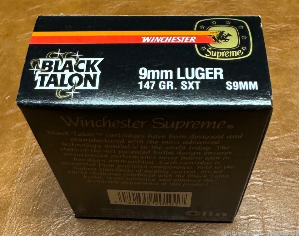 Winchester Black Talon 9mm Has Never Been Handled Since Purchased!-img-1