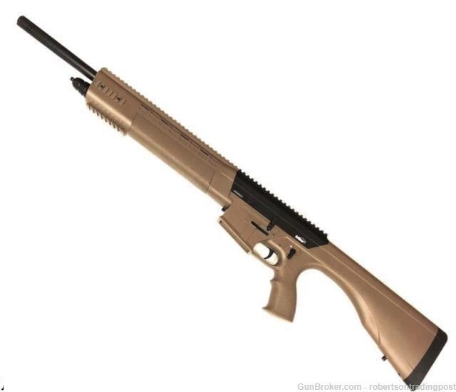 Tristar KRX 12 Ga AR15 type Tactical Shotgun 25130 Rail + Ghost Ring 2 Mags-img-1