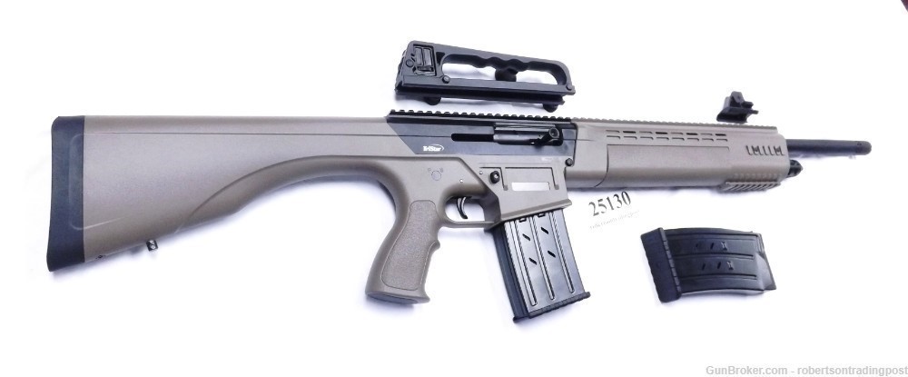 Tristar KRX 12 Ga AR15 type Tactical Shotgun 25130 Rail + Ghost Ring 2 Mags-img-20