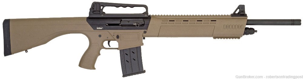 Tristar KRX 12 Ga AR15 type Tactical Shotgun 25130 Rail + Ghost Ring 2 Mags-img-19