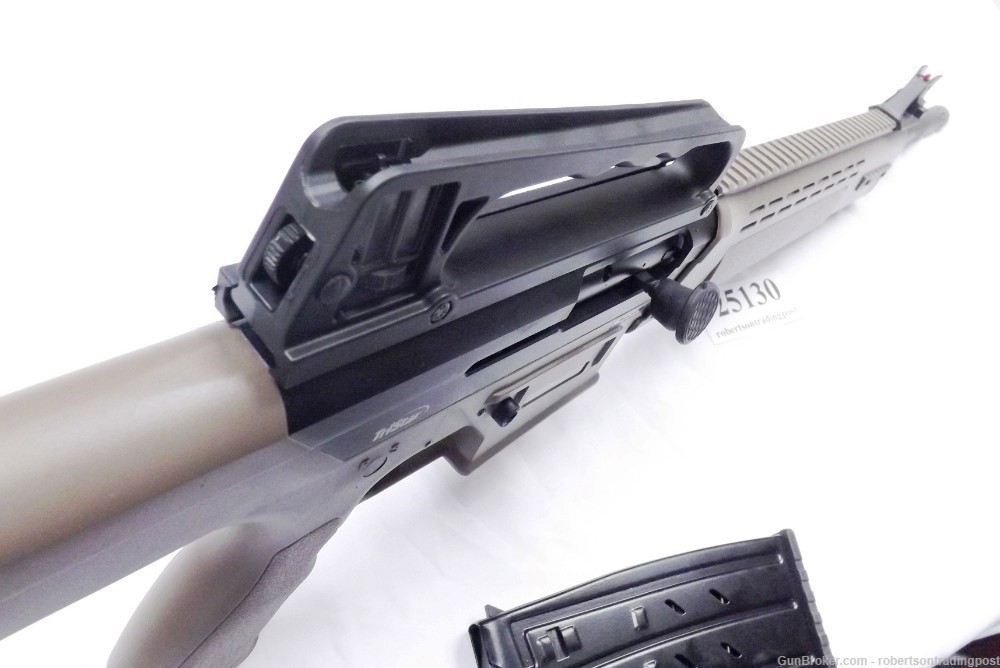 Tristar KRX 12 Ga AR15 type Tactical Shotgun 25130 Rail + Ghost Ring 2 Mags-img-5