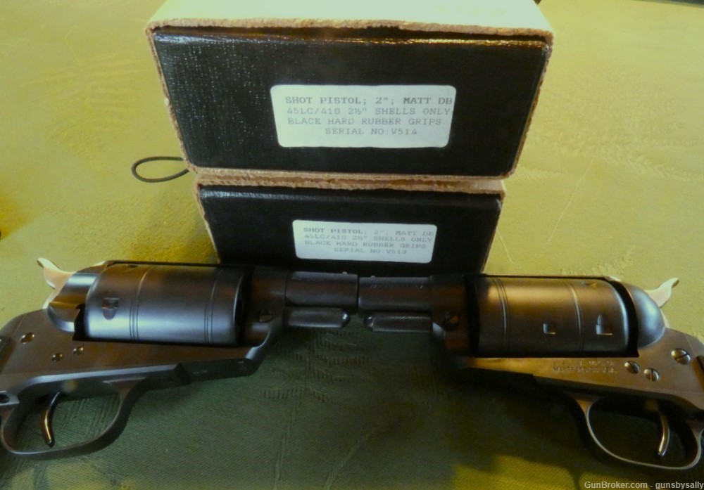 USFA Prototype Matched Pair Shot Pistol .45 Long Colt .410 Shotgun in Case-img-14
