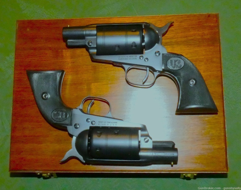 USFA Prototype Matched Pair Shot Pistol .45 Long Colt .410 Shotgun in Case-img-2