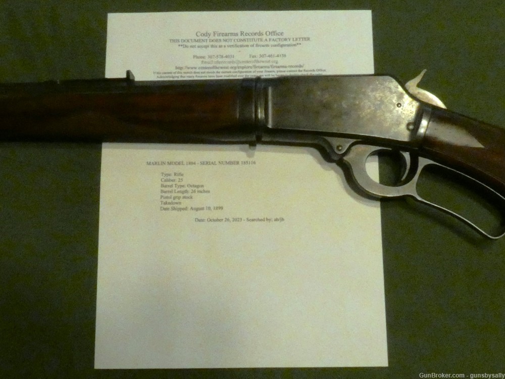 Special Order Marlin 1894 Deluxe Takedown 26 Inch Barrel 25-20 Cody Verif.-img-7