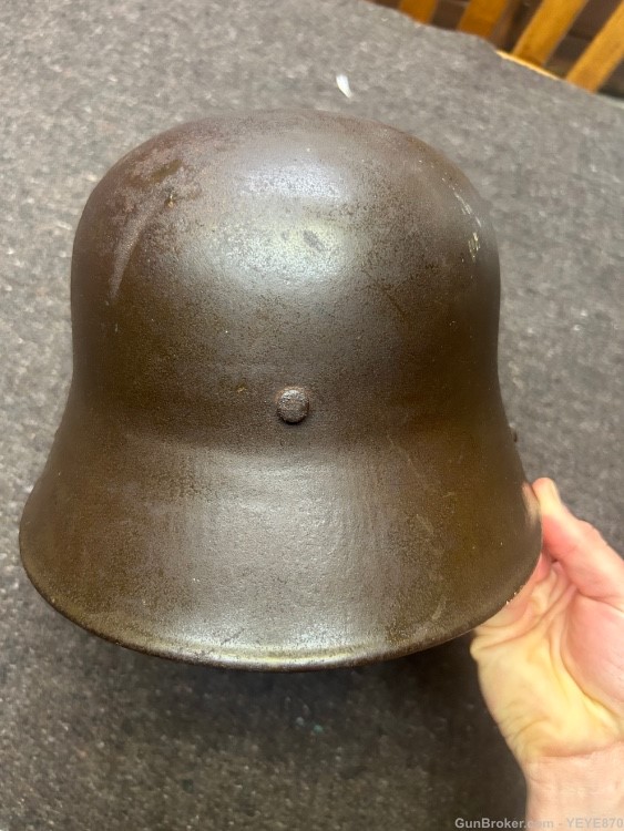 WW1 German M16 Stahlhelm bring back with liner and chinstrap-img-3