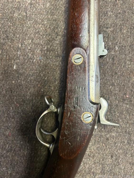 Rare Springfield Model 1861 “Savage” contract “Cadet” carbine 58 cal -img-6