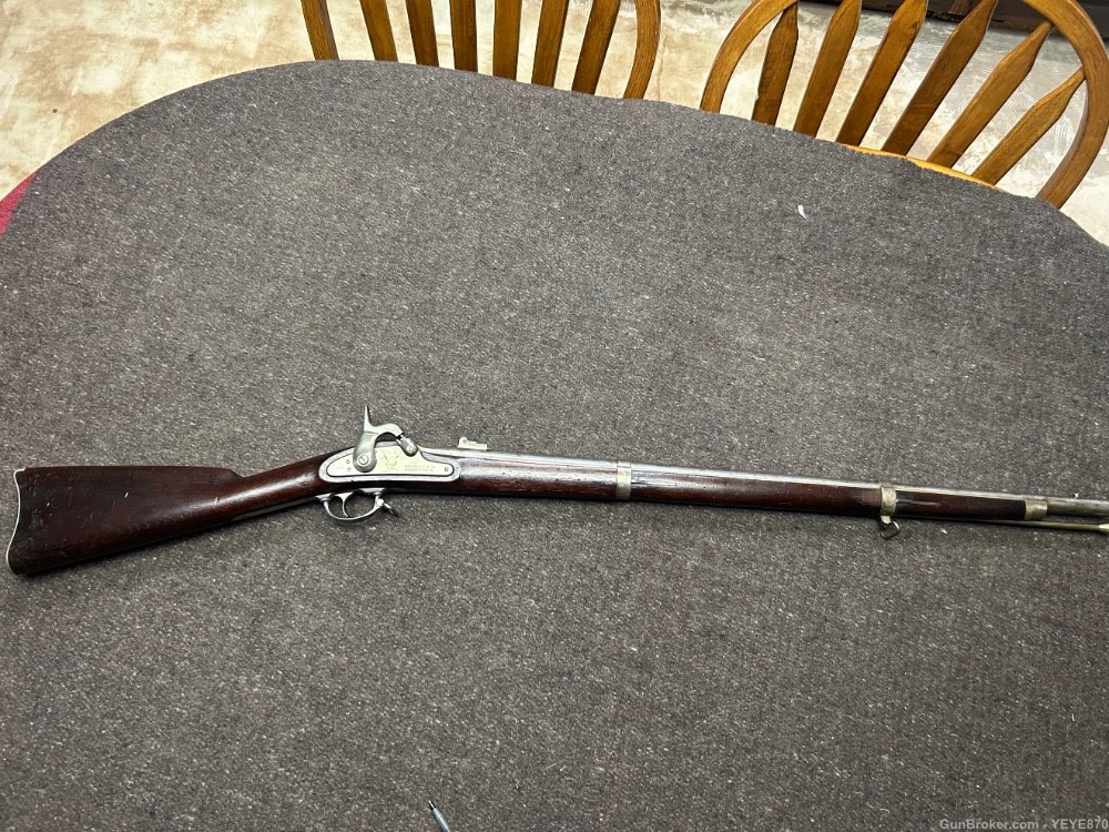Rare Springfield Model 1861 “Savage” contract “Cadet” carbine 58 cal -img-1