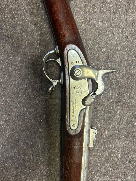 Rare Springfield Model 1861 “Savage” contract “Cadet” carbine 58 cal -img-2
