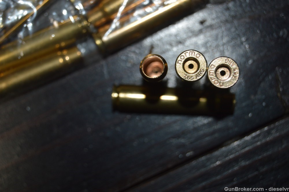 60 7.65 Argentine BRASS Shell Casings SUPER CLEAN!!!!!!!-img-4