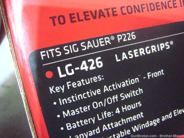 LG426 P226 Lasergrip CTC Crimson. As New -img-1