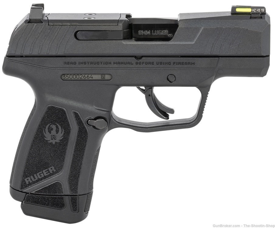 Ruger Model MAX-9 Pistol Compact Semi Auto 9MM 12RD New 03500 SA 2-MAGS BLK-img-1