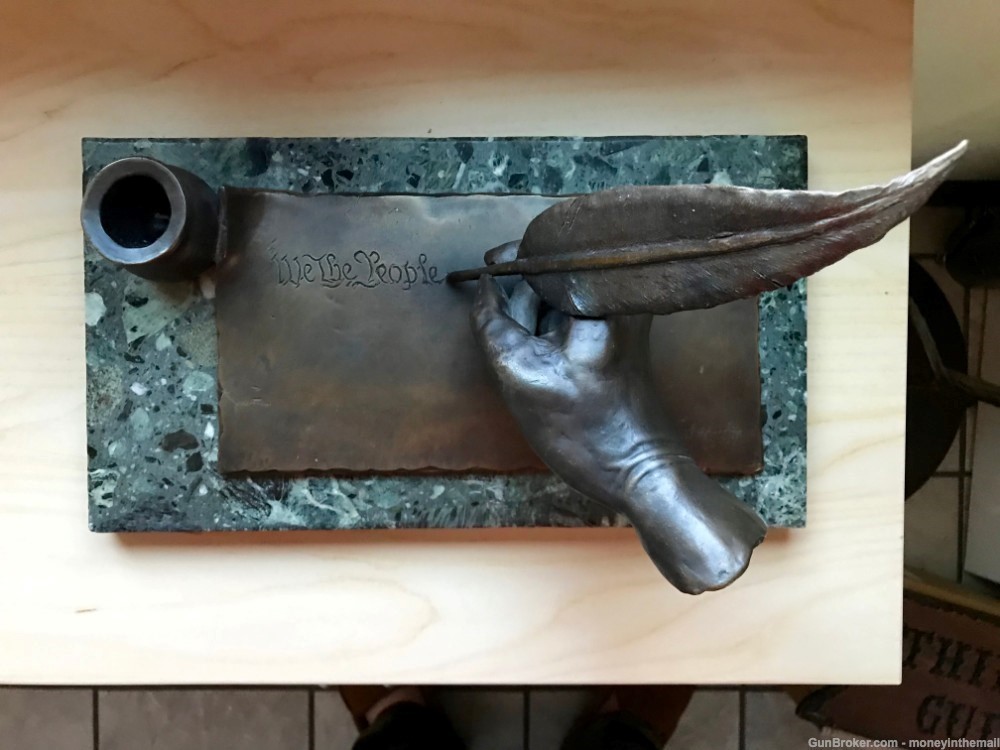 Original 2nd Amendment Bronze Art Sculpture FREEDOM LOST (1/1) Life Size   -img-2