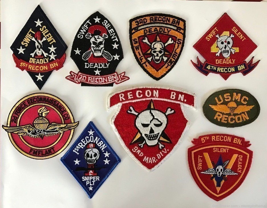 75 Piece Vintage USMC Shoulder Patch Collection WWII Marine Corps SSI -img-10
