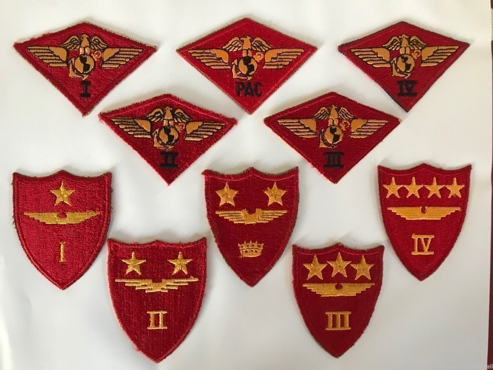 75 Piece Vintage USMC Shoulder Patch Collection WWII Marine Corps SSI -img-6