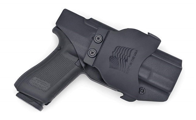 Paddle Holster fits: Glock 17 22 31 Black / Left Hand / Standard Cut-img-0