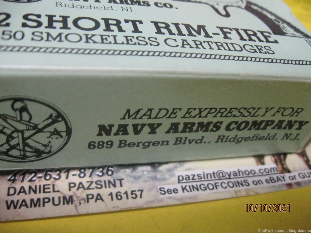 Very Scarce 32 SHORT RIMFIRE 50 rds Navy Arms Excellent RF Ammo; more too-img-3