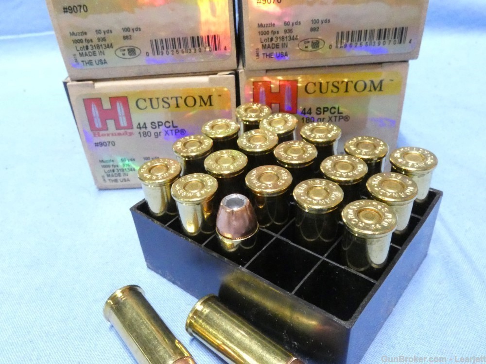 100 ROUNDS HORNADY CUSTOM .44 SPECIAL 180 GRAIN XTP #9070 *FAST SHIPPING*-img-2