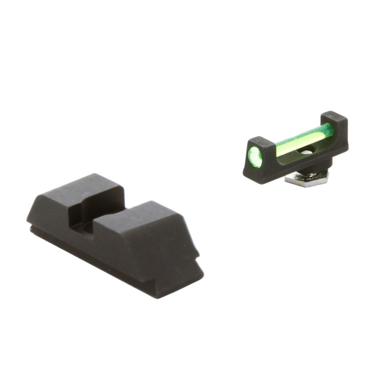 AMERIGLO Fits Glock 17,19,22,23 Grn Fiber Front Black Rear Sight Set-img-3