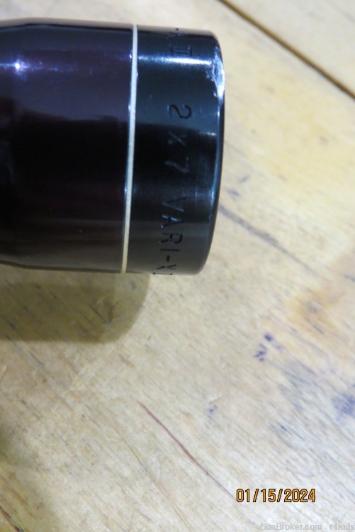 2-7  Leupold Rifle Scope mild purple/brown in color Scratches 28mm Bell-img-2