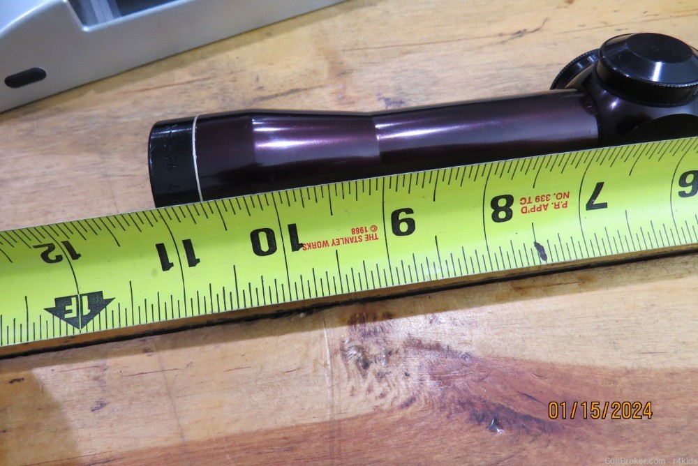 2-7  Leupold Rifle Scope mild purple/brown in color Scratches 28mm Bell-img-14