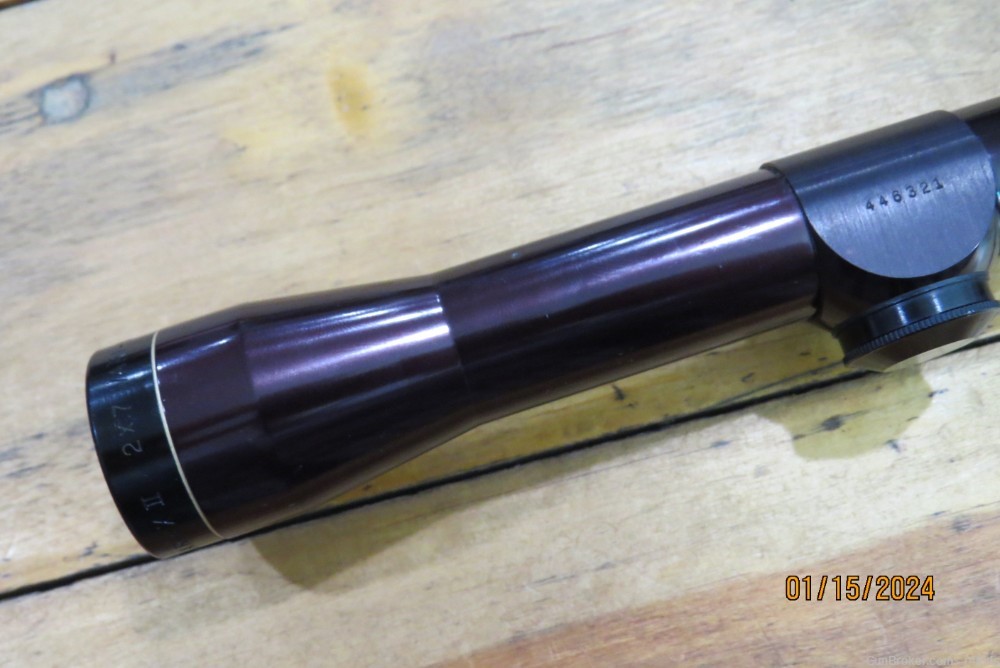 2-7  Leupold Rifle Scope mild purple/brown in color Scratches 28mm Bell-img-12