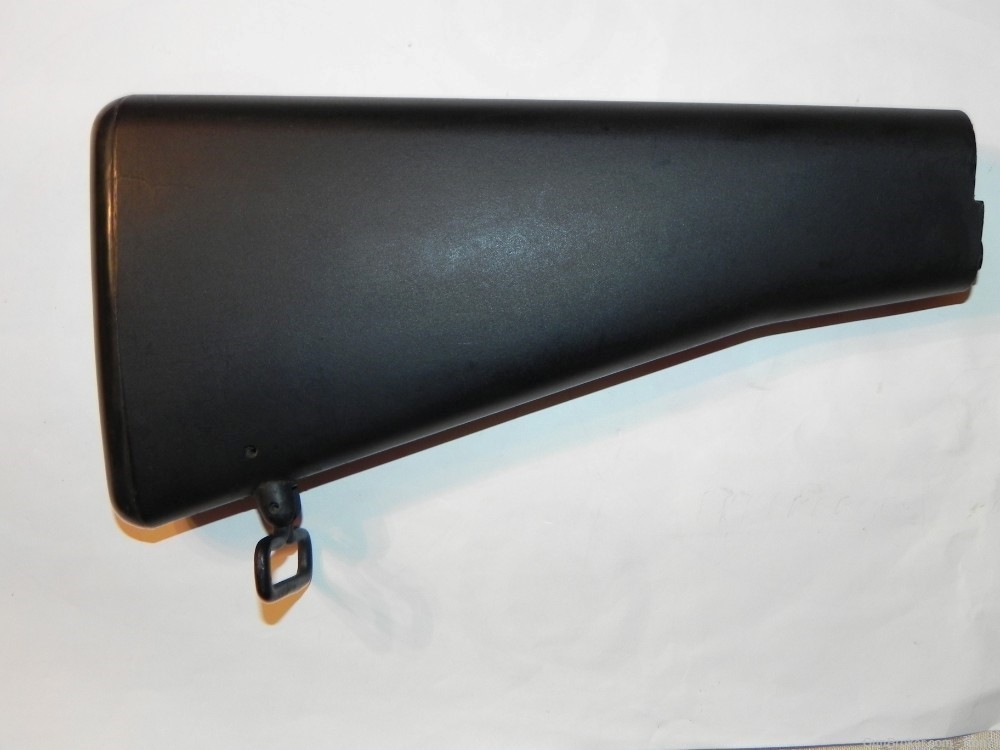 M16a1 Stock Assembly, Black Plastic, Used/surplus G.I. no trapdoor-img-1