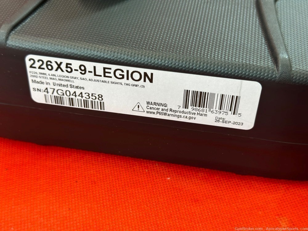 Sig P226 X5 Legion Sig-Sauer-P226 X-Five Legion Sig X5-Legion 9mm P226-img-13
