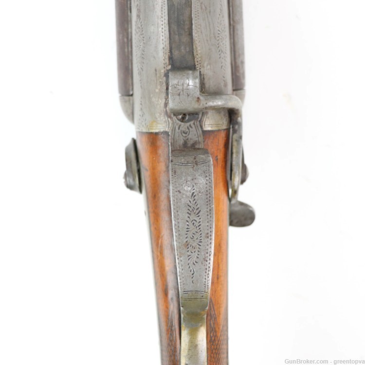 W Moore & Co Side Lever 10ga SxS Shotgun London Fine Twist w/ Hammers-img-31