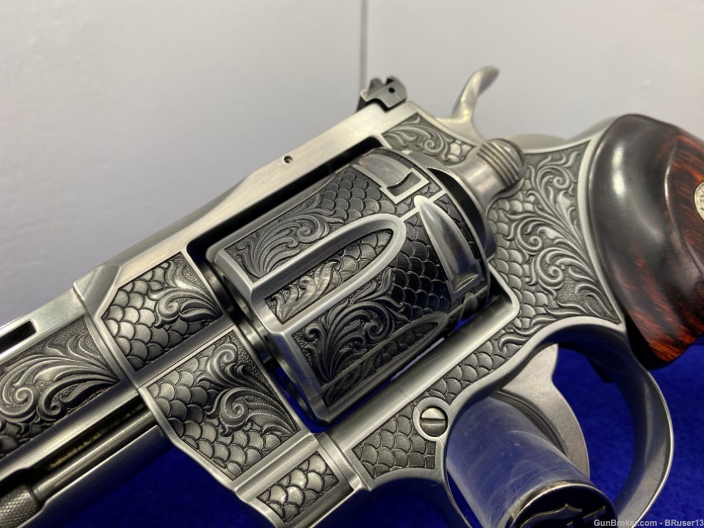 Colt Python .357 Mag SS 4.25" *ALTAMONT ROYAL SNAKE SCALE ENGRAVING*-img-14
