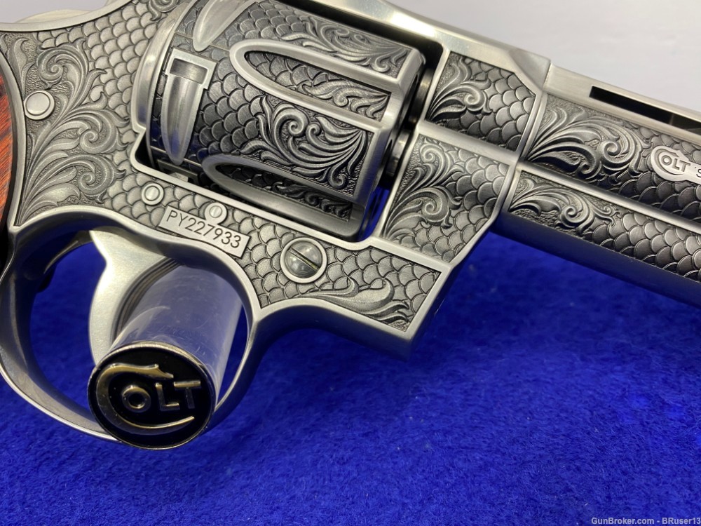 Colt Python .357 Mag SS 4.25" *ALTAMONT ROYAL SNAKE SCALE ENGRAVING*-img-26