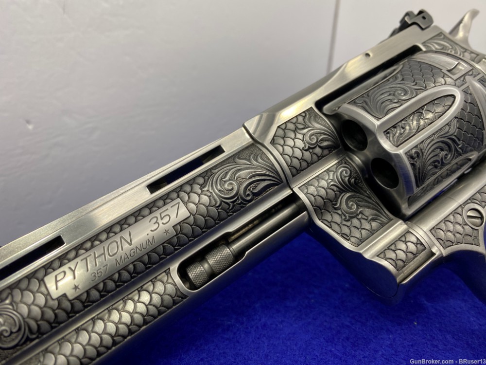 Colt Python .357 Mag SS 4.25" *ALTAMONT ROYAL SNAKE SCALE ENGRAVING*-img-15