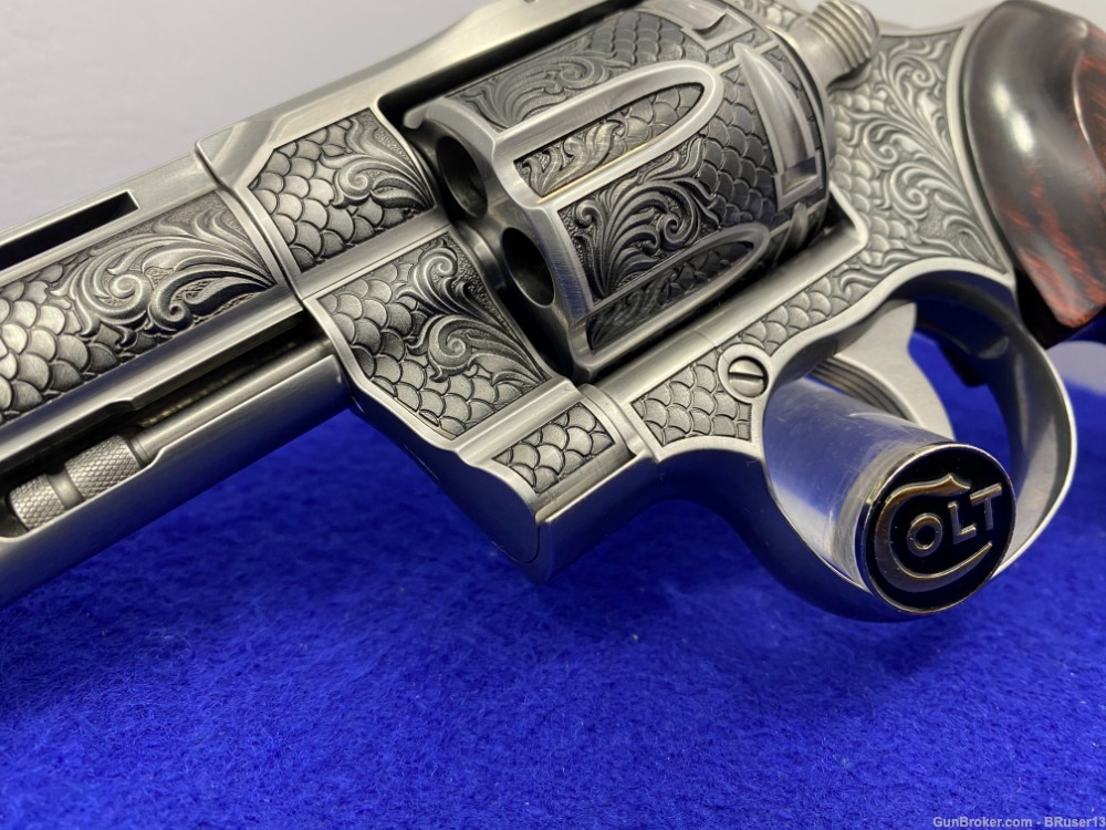 Colt Python .357 Mag SS 4.25" *ALTAMONT ROYAL SNAKE SCALE ENGRAVING*-img-10