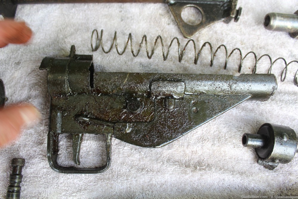Sten MKIII M.C. Kit (Saw Cut) Machine Gun original barrel & butt stock-img-24