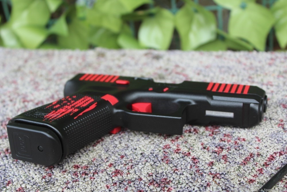 New Glock 19 Gen 5 Duracoat Custom Punisher 3 Mags Case 9mm-img-14