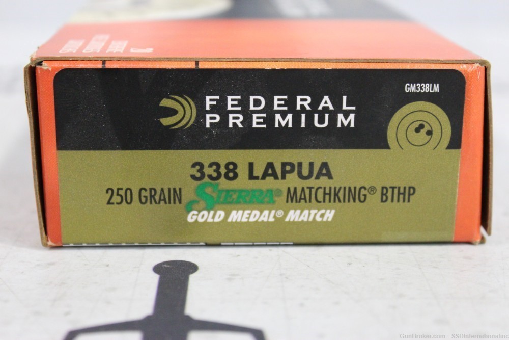 Federal Premium Sierra Gold Medal Match BTHP GM338LM  338 Lapua -img-1
