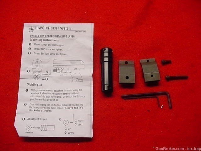 Hi-Point Carbine - Old Style Laser Sight System- New !-img-0