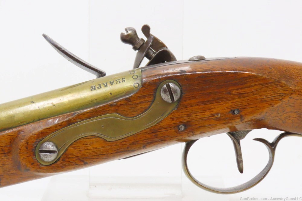 BRASS BARRELED Antique KETLAND-SHARPE EXTRA PROOF FLINTLOCK Pistol-img-17
