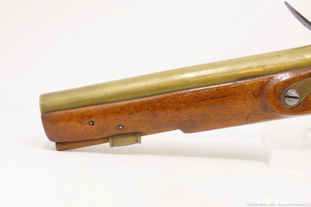 BRASS BARRELED Antique KETLAND-SHARPE EXTRA PROOF FLINTLOCK Pistol-img-18