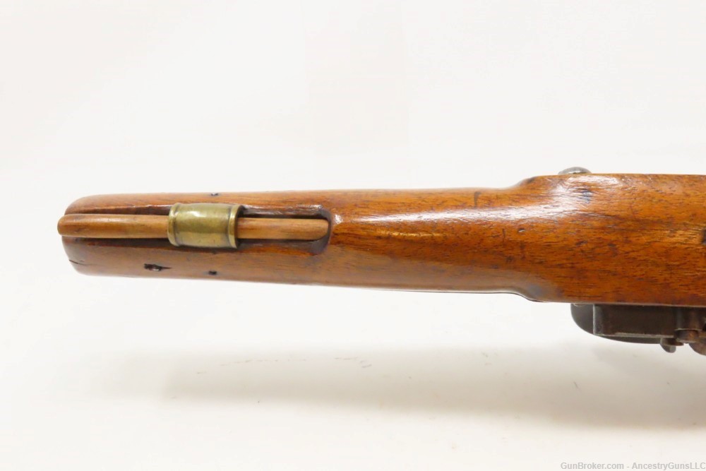 BRASS BARRELED Antique KETLAND-SHARPE EXTRA PROOF FLINTLOCK Pistol-img-14