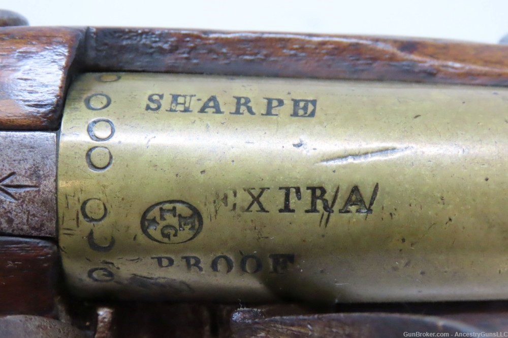 BRASS BARRELED Antique KETLAND-SHARPE EXTRA PROOF FLINTLOCK Pistol-img-11