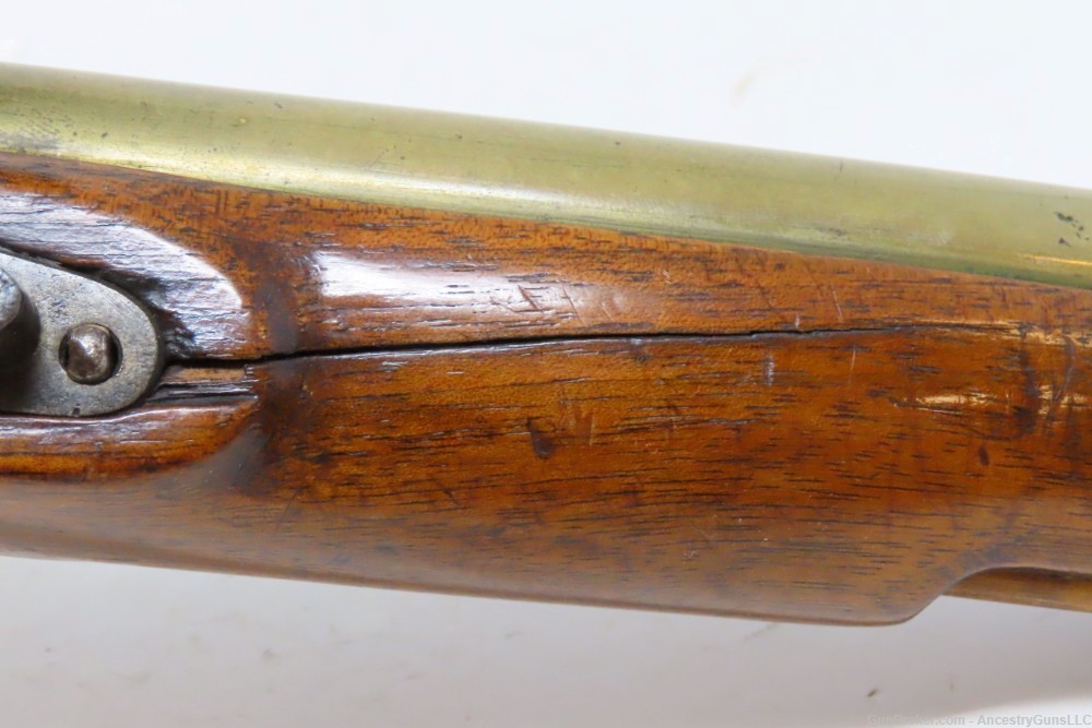 BRASS BARRELED Antique KETLAND-SHARPE EXTRA PROOF FLINTLOCK Pistol-img-6