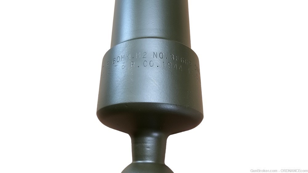 60mm M2 Mortar Barrel & Receiver Static Display Dummy tube cup cannon-img-4