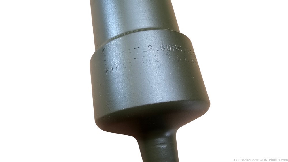 60mm M2 Mortar Barrel & Receiver Static Display Dummy tube cup cannon-img-3