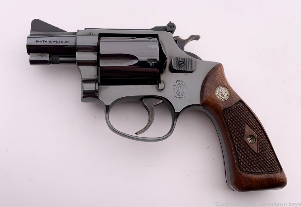 S&W 2" BLUE PRE-MODEL 36 CHIEF SPECIAL TARGET .38 SPECIAL MATCHING GRIPS-img-2