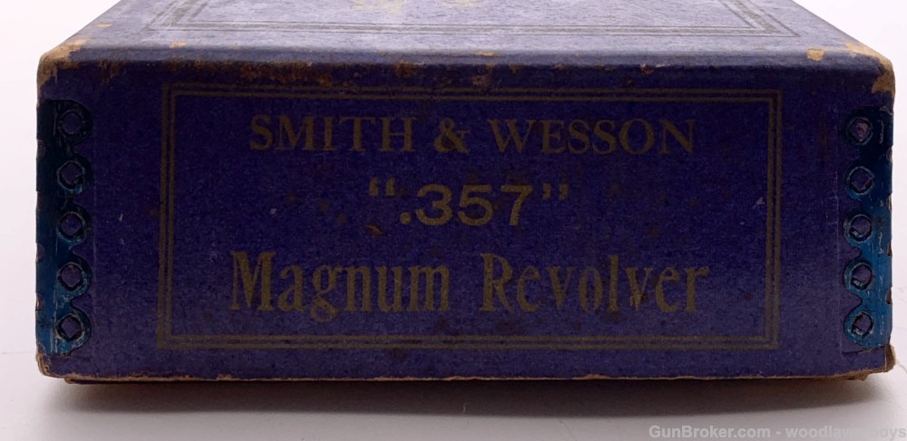 S&W ORIGINAL .357 REGISTERED MAGNUM BLUE BOX & PAPERS ULTRA RARE -img-3
