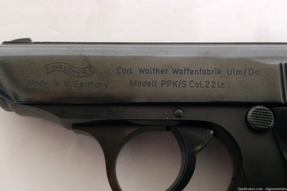 Early Interarms / Walther PPK/S Semi-Auto Pistol in 22 LR-img-2