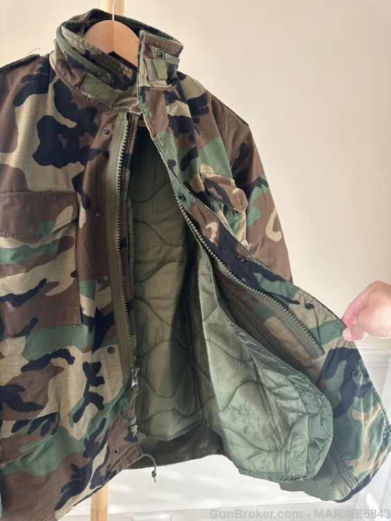 Woodland Camouflage M65 FIELD COAT WITH LINER-img-2