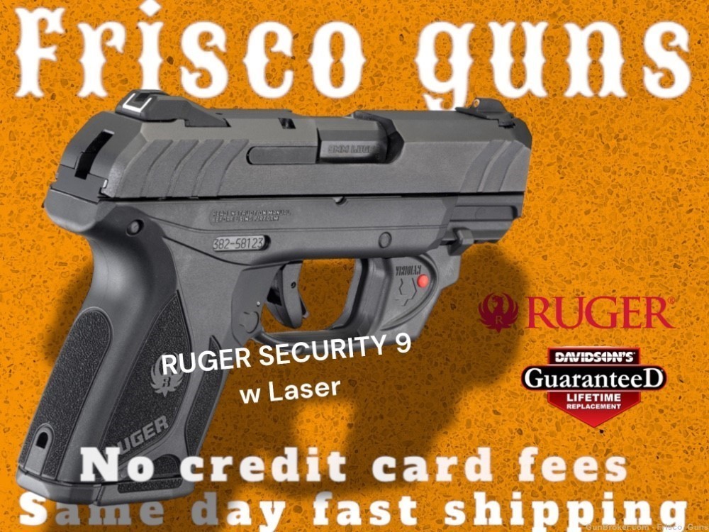 BLOWOUT SALE! Ruger Security 9 Compact w Viridian 9mm 3830 2x10rd 3.9” -img-0