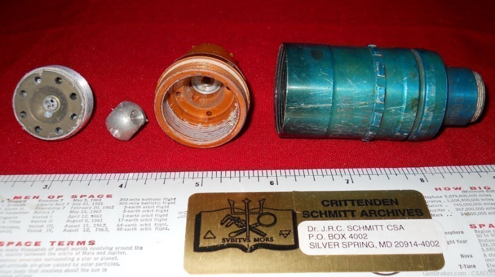 CHINESE 35mm CASELESS GRENADE SHELL WITH ROLLER BALL FUZE-img-4
